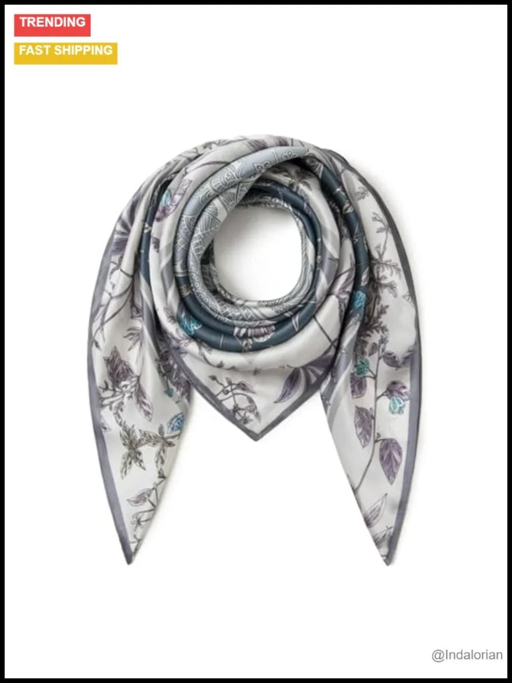 100% Mulberry Silk Scarf 35